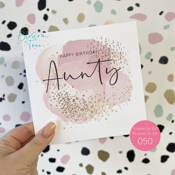 Happy Birthday Aunty Card | N095