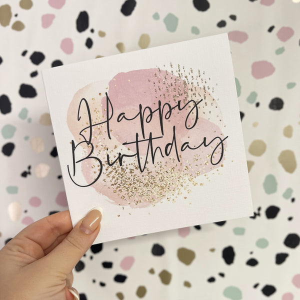 Happy Birthday Card | Pink | Ref - 015