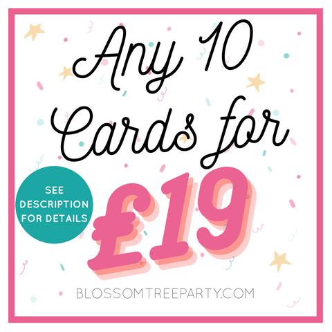 10 cards for £19