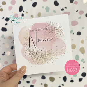 Happy Birthday Nan Card | N093