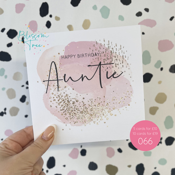 Happy Birthday Auntie Card | 066