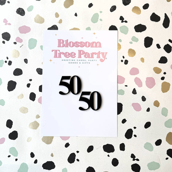 Custom Number Cupcake Toppers – Times New Roman Font | Black Acrylic or Custom Colour