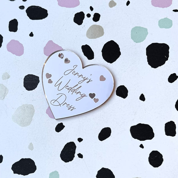Personalised Wedding Dress Tag