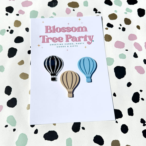 Hot Air Balloon Cake Decorations – Baby Shower & Birthday Cupcake Toppers