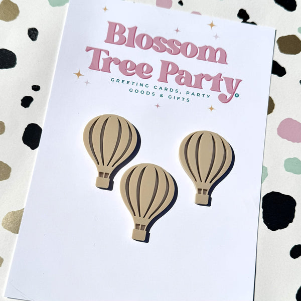 Hot Air Balloon Cake Decorations – Baby Shower & Birthday Cupcake Toppers