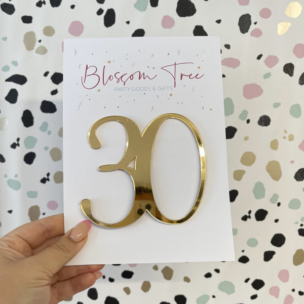 Acrylic Number Charm | 30