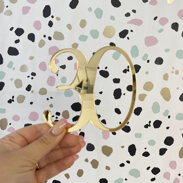 Acrylic Number Charm | 30