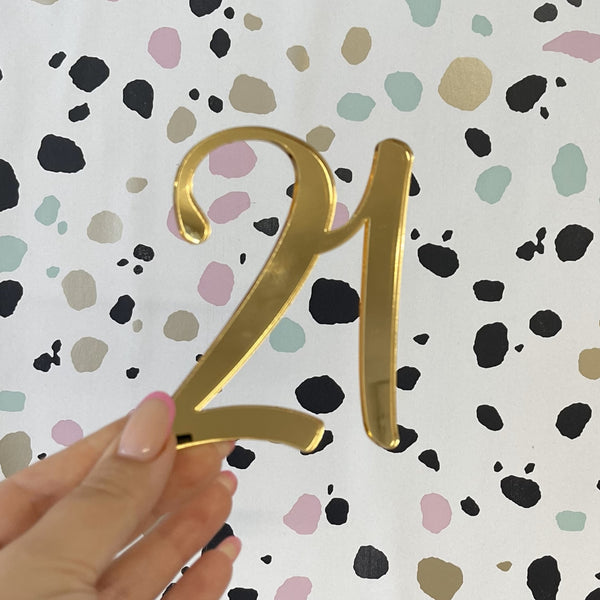 Acrylic Number Charm | 21