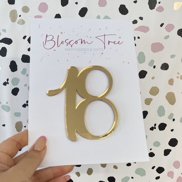 Acrylic Number Charm | 18
