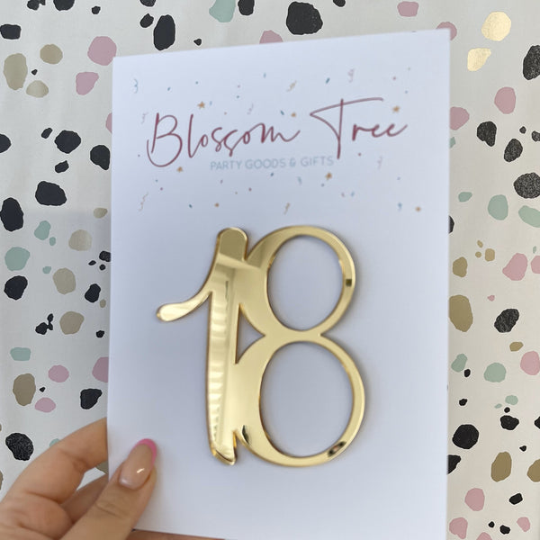 Acrylic Number Charm | 18