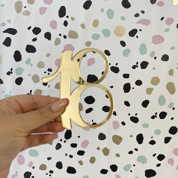 Acrylic Number Charm | 18