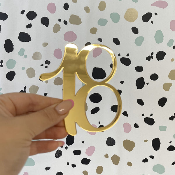 Acrylic Number Charm | 18