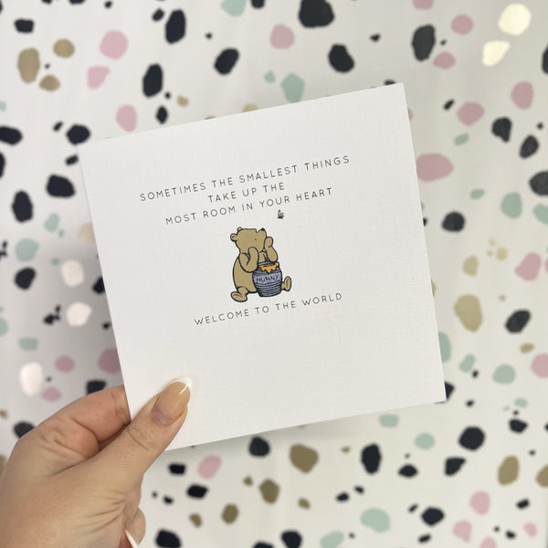 Winnie the Pooh Newborn Card | Ref - 110
