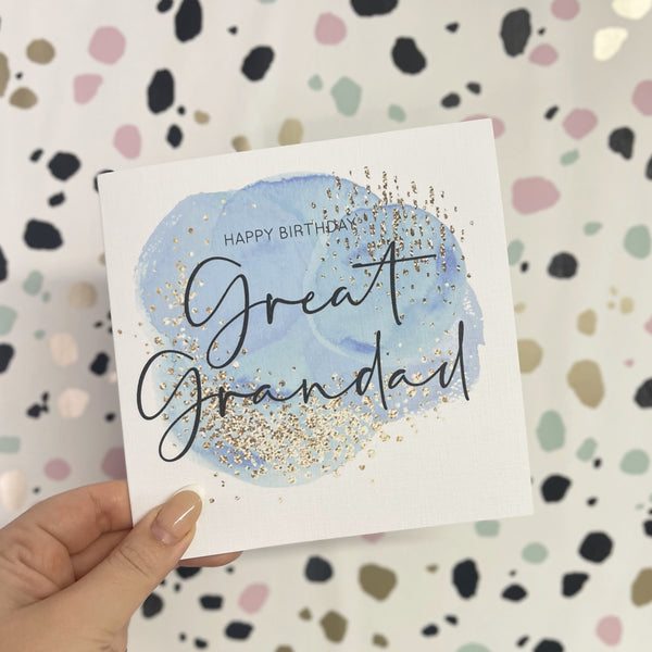 Happy Birthday Great Grandad Card | N097