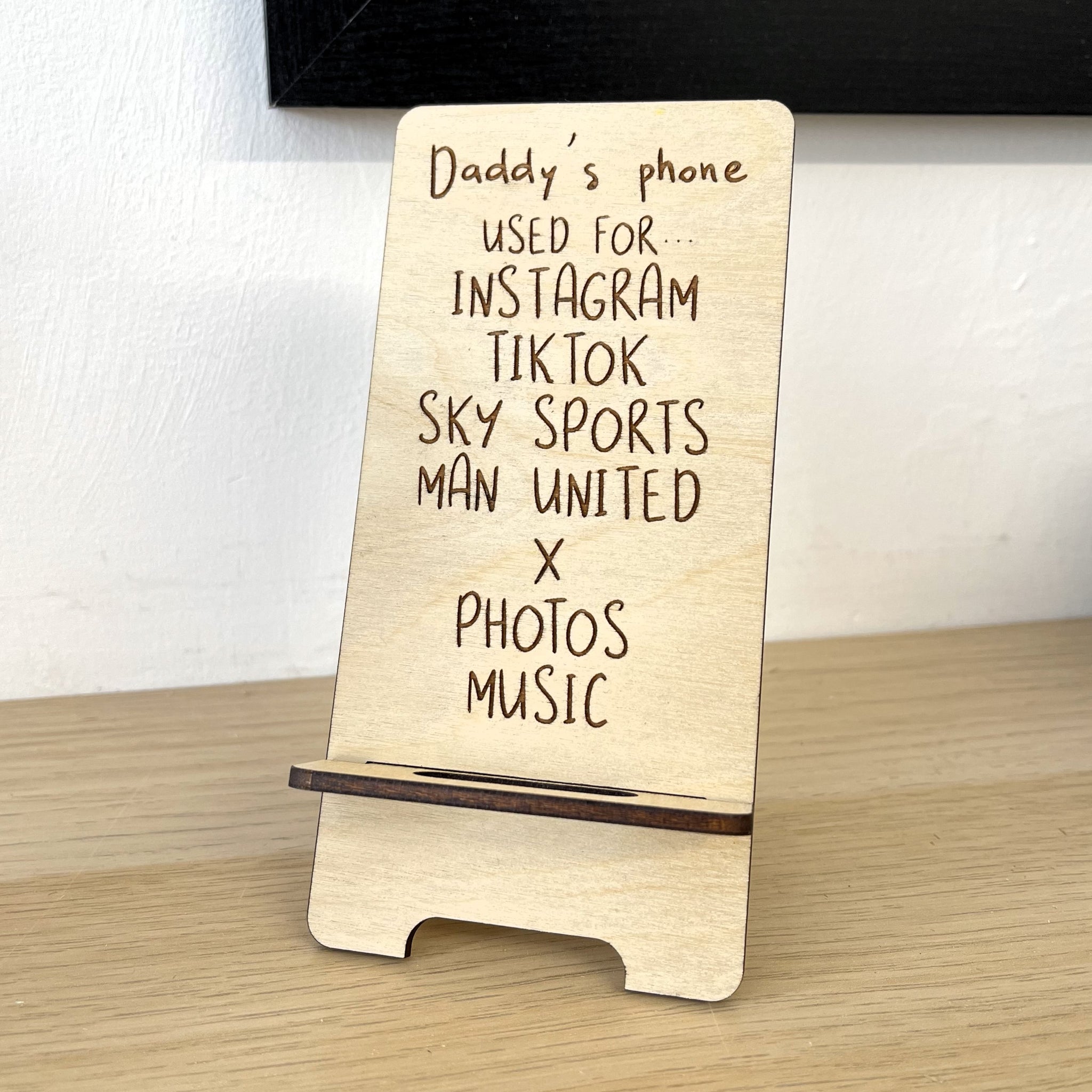 Father's Day Phone Stand Holder | Everything Daddy loves and uses his phone for