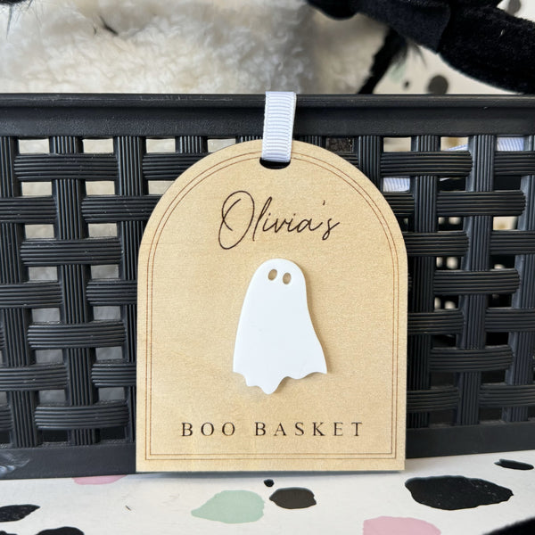 Halloween Boo Basket Label