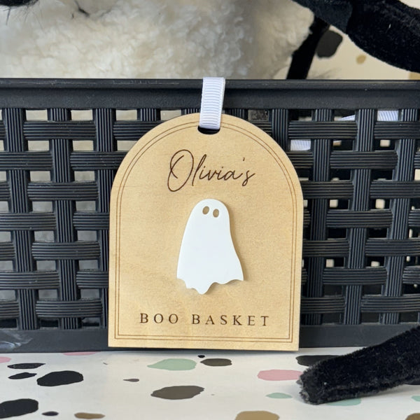 Halloween Boo Basket Label