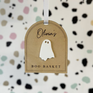 Halloween Boo Basket Label