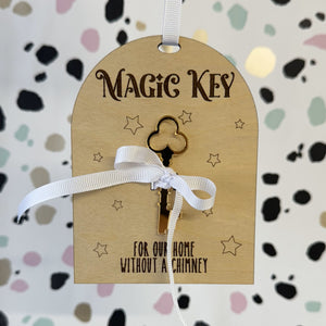 Magic key wooden tag