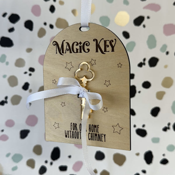 Magic key wooden tag