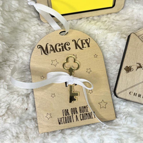 Magic key wooden tag