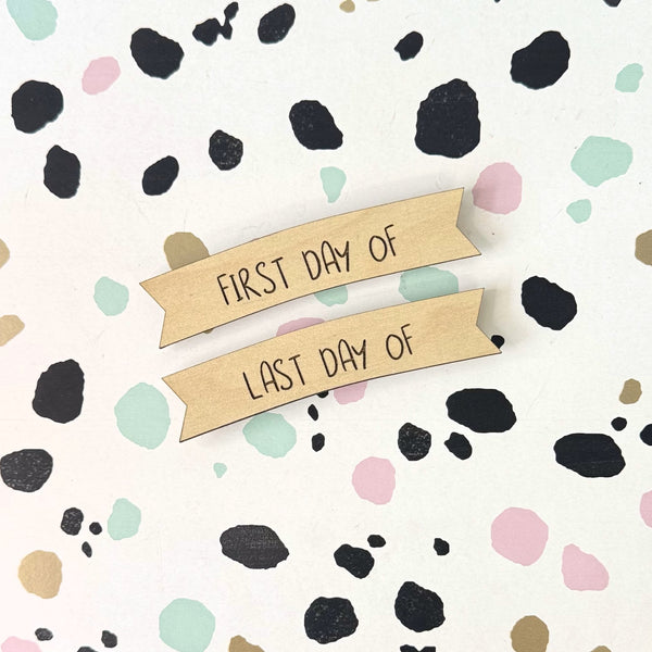 Personalised Milestone Photo Board | First and Last Day Sign