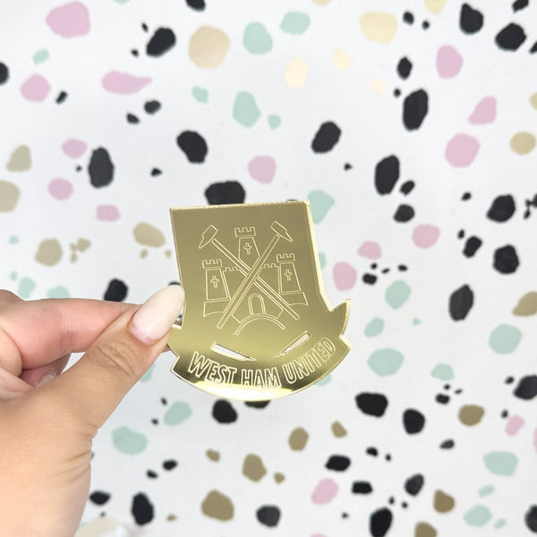 West Ham Football Cake Topper Charm