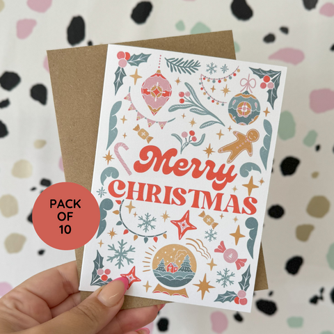 Pack of 10 Christmas Card