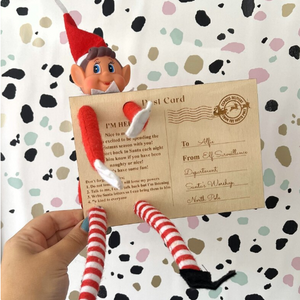 Personalised Elf arrival postcard