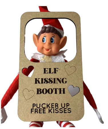 Elf Kissing Booth Prop