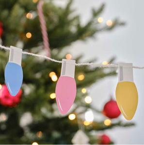 Christmas Lights Paper Garland