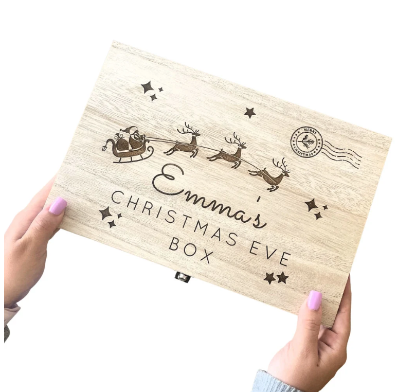Personalised engraved Christmas Eve box