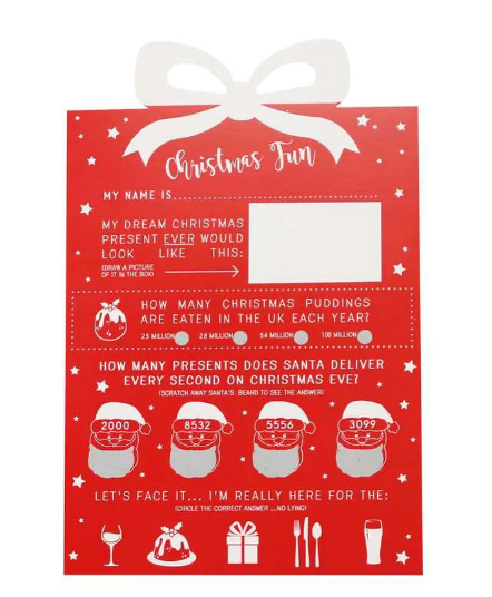 Christmas Scratch Card Game