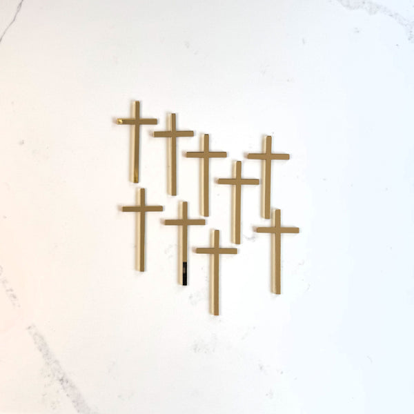 Acrylic Cross Cake Decorations – Baptism, Christening & Communion Cake Toppers