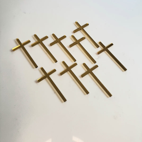 Acrylic Cross Cake Decorations – Baptism, Christening & Communion Cake Toppers