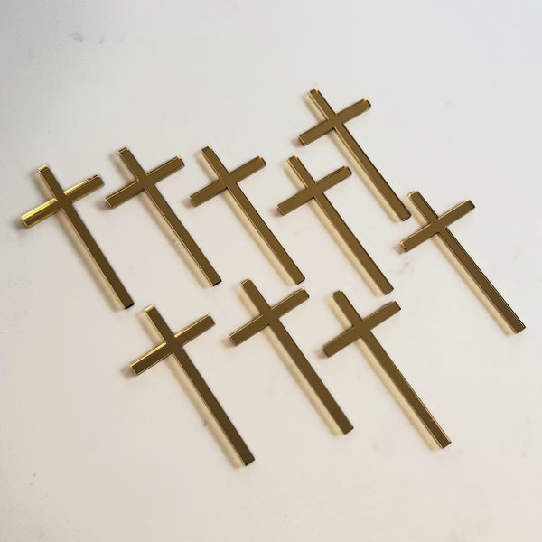 Acrylic Cross Cake Decorations – Baptism, Christening & Communion Cake Toppers