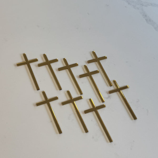 Acrylic Cross Cake Decorations – Baptism, Christening & Communion Cake Toppers