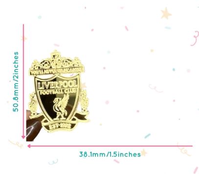 Liverpool Cupcake Topper Charm