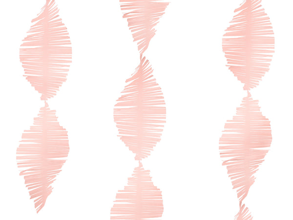 Crepe Paper Fringe Garland | light Pink | 3 metres-Garland-Blossom Tree Party