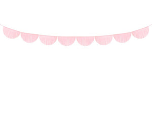Scalloped fringe garland |light pink-Garland-Blossom Tree Party
