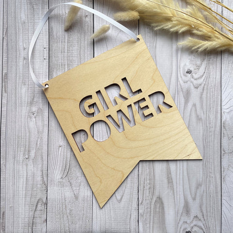 Girl Power Wooden Sign | Nursery Decor | Children's Bedroom
