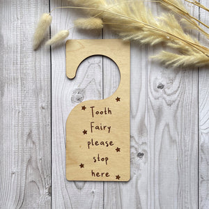 Tooth Fairy Wooden Door Hanger
