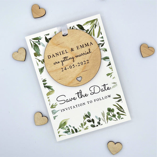 Personalised Save the Date Baubles
