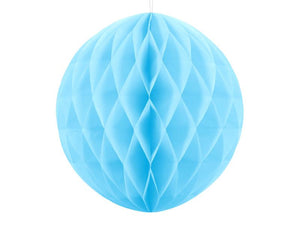 Honeycomb Ball | Sky-blue | 20cm-Honeycomb Ball-Blossom Tree Party