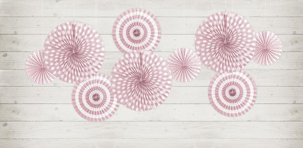 Decorative Rosettes | Light Pink Print | Pack of 3-Rosettes-Blossom Tree Party