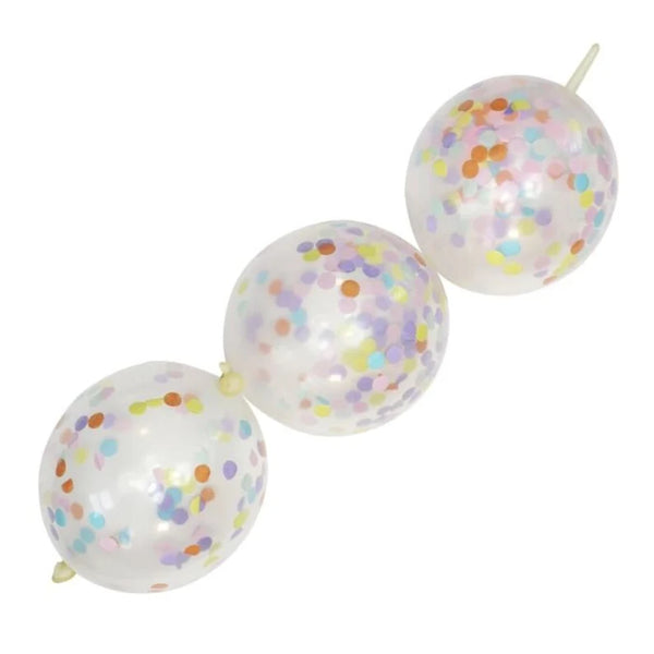 Confetti Link Balloon Garland | Pastel